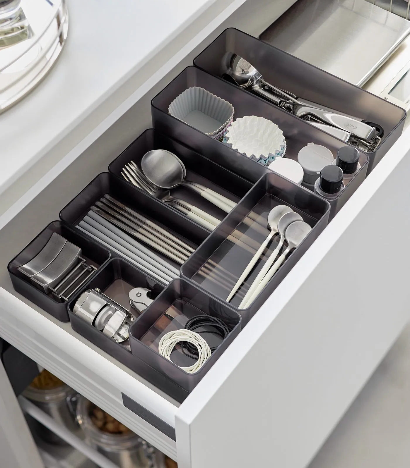 Stackable Clear Organizers [Set of 2] - Four Sizes from Yamazaki Home
