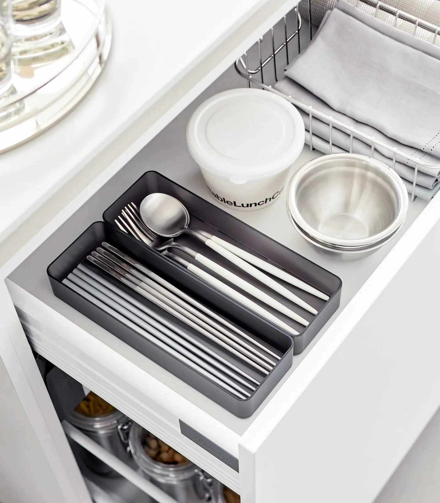 Stackable Clear Organizers [Set of 2] - Four Sizes from Yamazaki Home