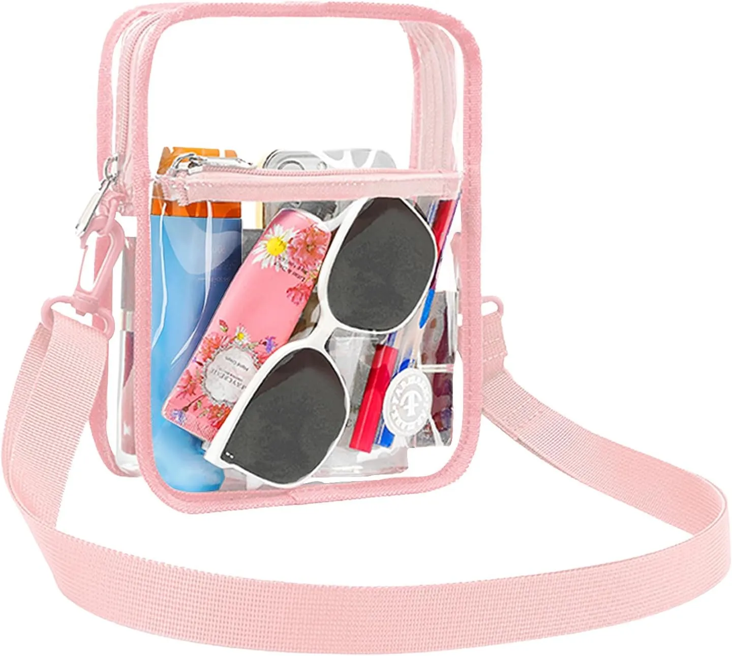 Stadium Event Clear Bag Women's Clear Bag Purse Crossbody Bag Stadium Approved with Front Pocket for Concerts