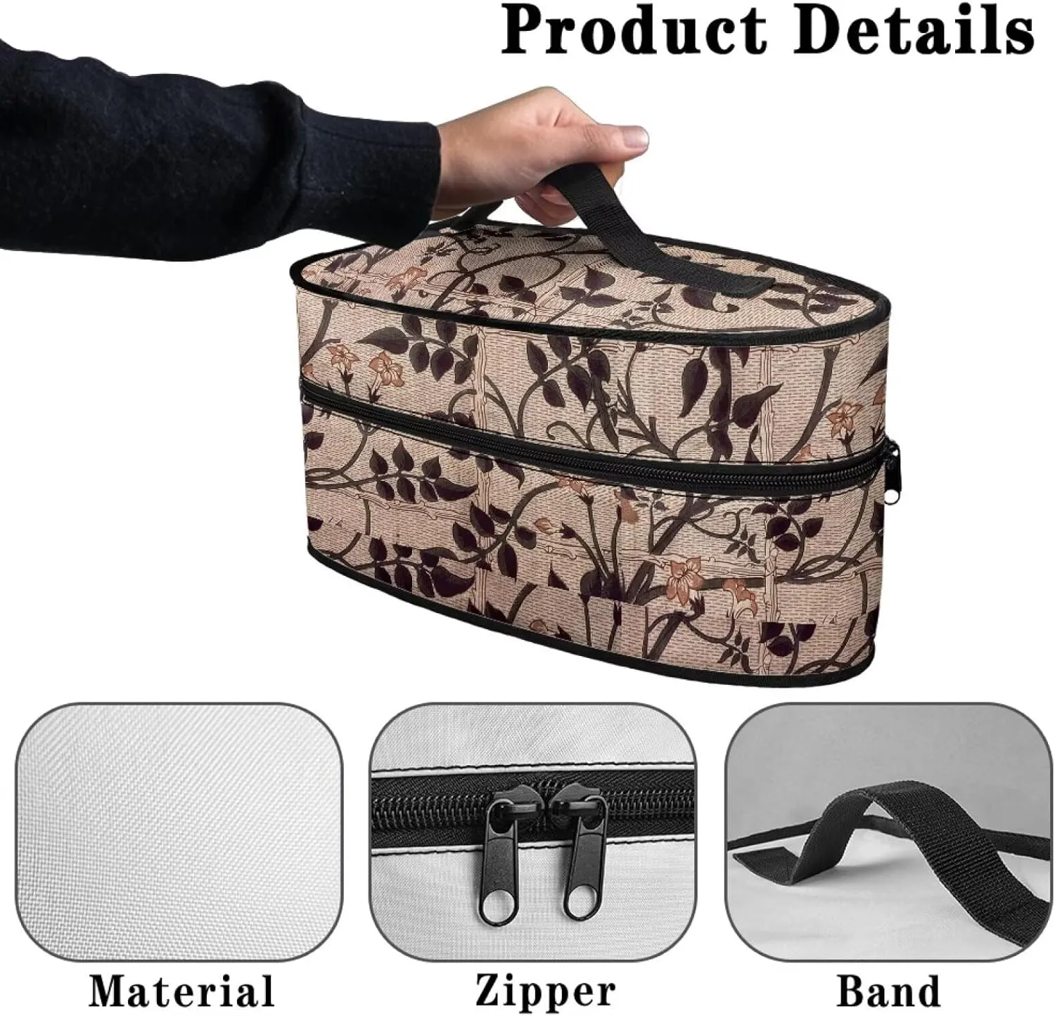 Steam Iron Storage Bag – Durable, Heat-Resistant Travel Case With Zipper Closure & Handle Protect Your Iron From Damage William Morris Brown