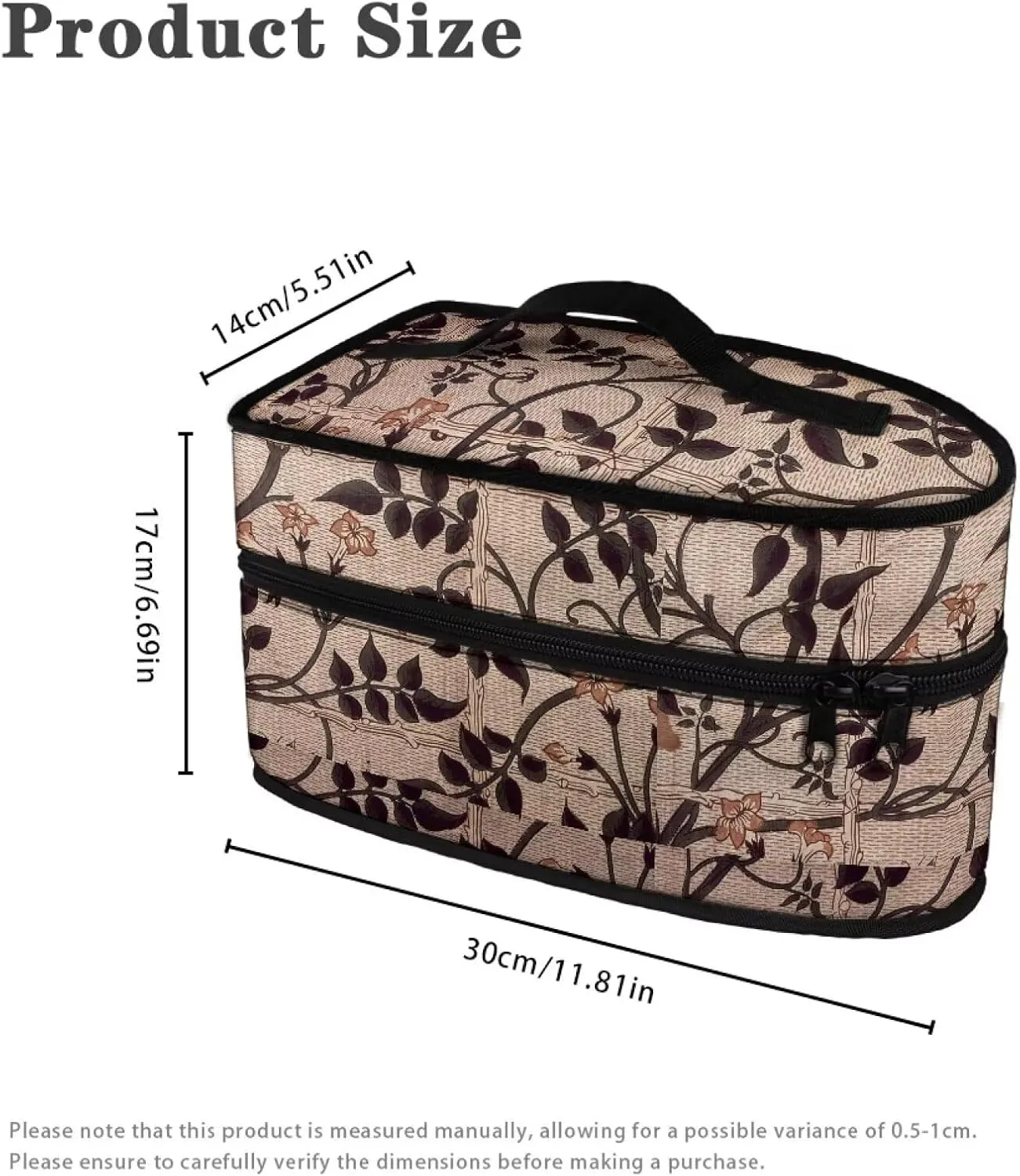 Steam Iron Storage Bag – Durable, Heat-Resistant Travel Case With Zipper Closure & Handle Protect Your Iron From Damage William Morris Brown
