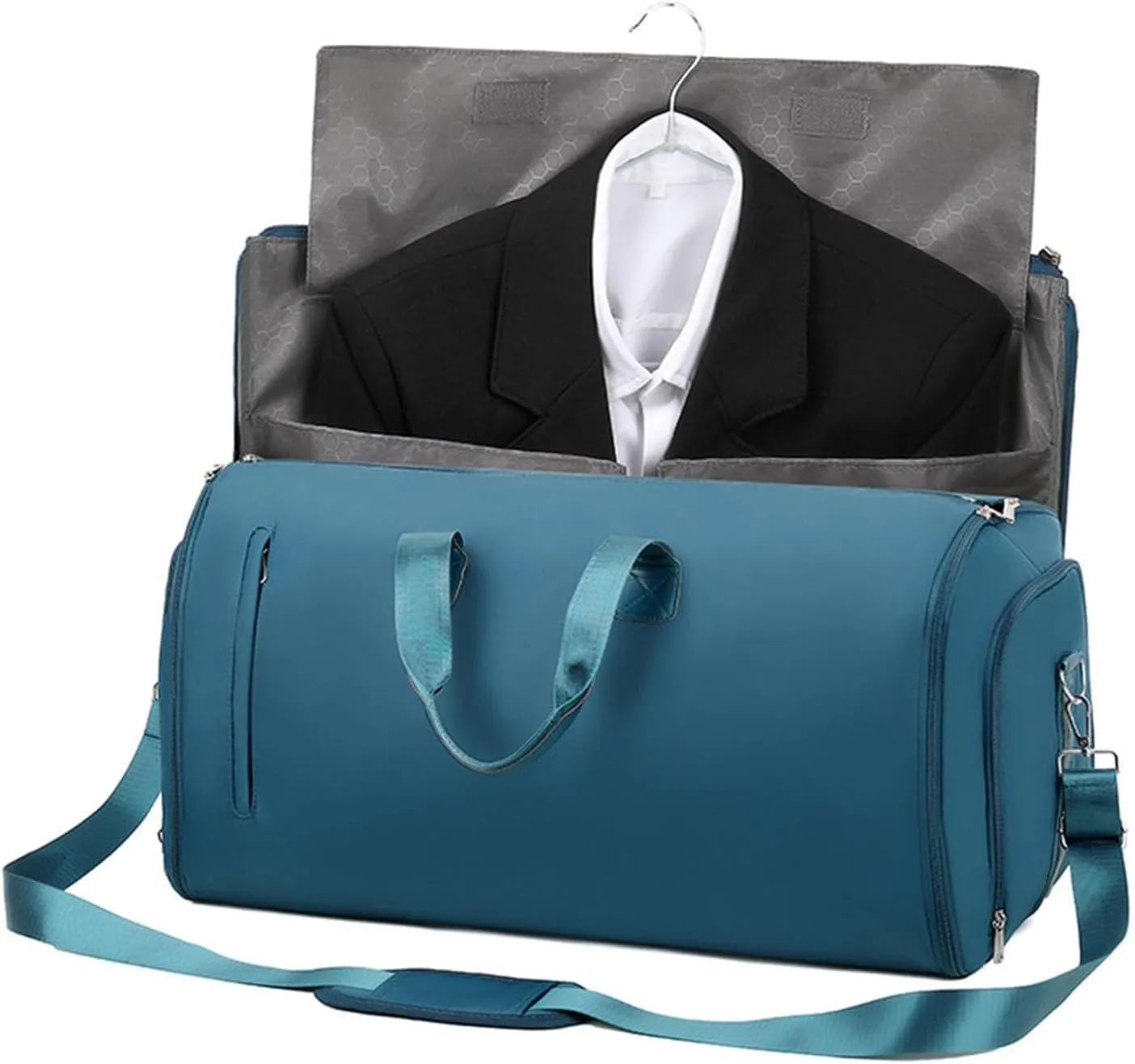 Suit Bag Tote Portable Business Travel Bag for Hiking for Men Women Trip Holiday, Blue