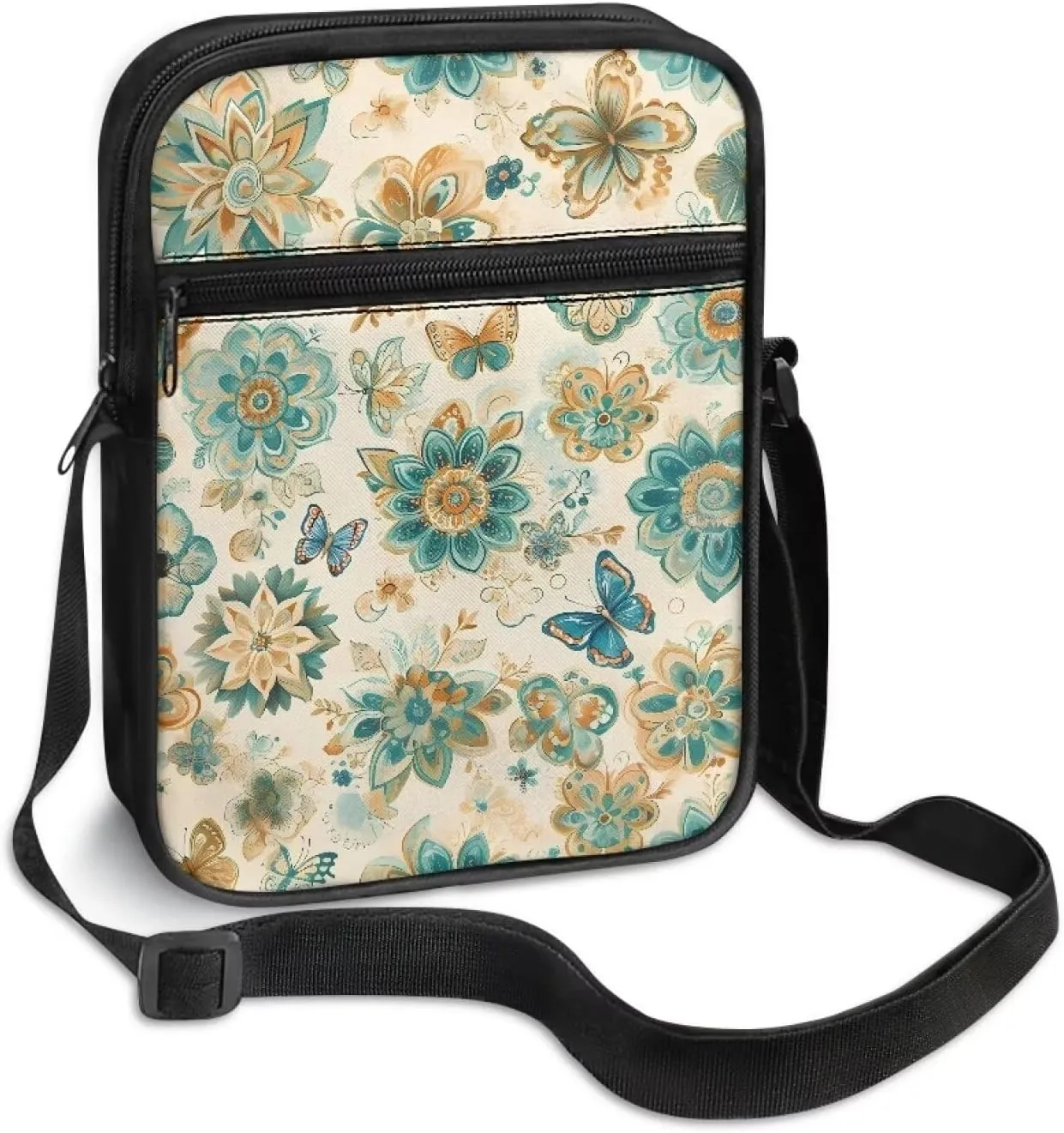 Suobstales Crossbody Bag for Women Men Small Messenger Bag Shoulder Bag Fanny Pack Purse Satchel Bag with Zipper Closure