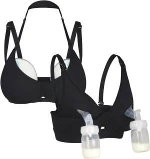 Supermom Pumping and Nursing Bra - Hands Free Nursing Bra for Pumping - Breastfeeding Bras Comfortable & Supportive