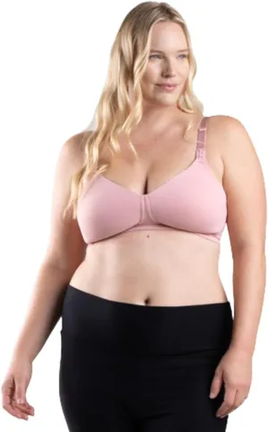 Supermom T-Shirt Nursing & Hands Free Pumping Bra with Fixed Padding - Comfortable Maternity Breast Pump Bra