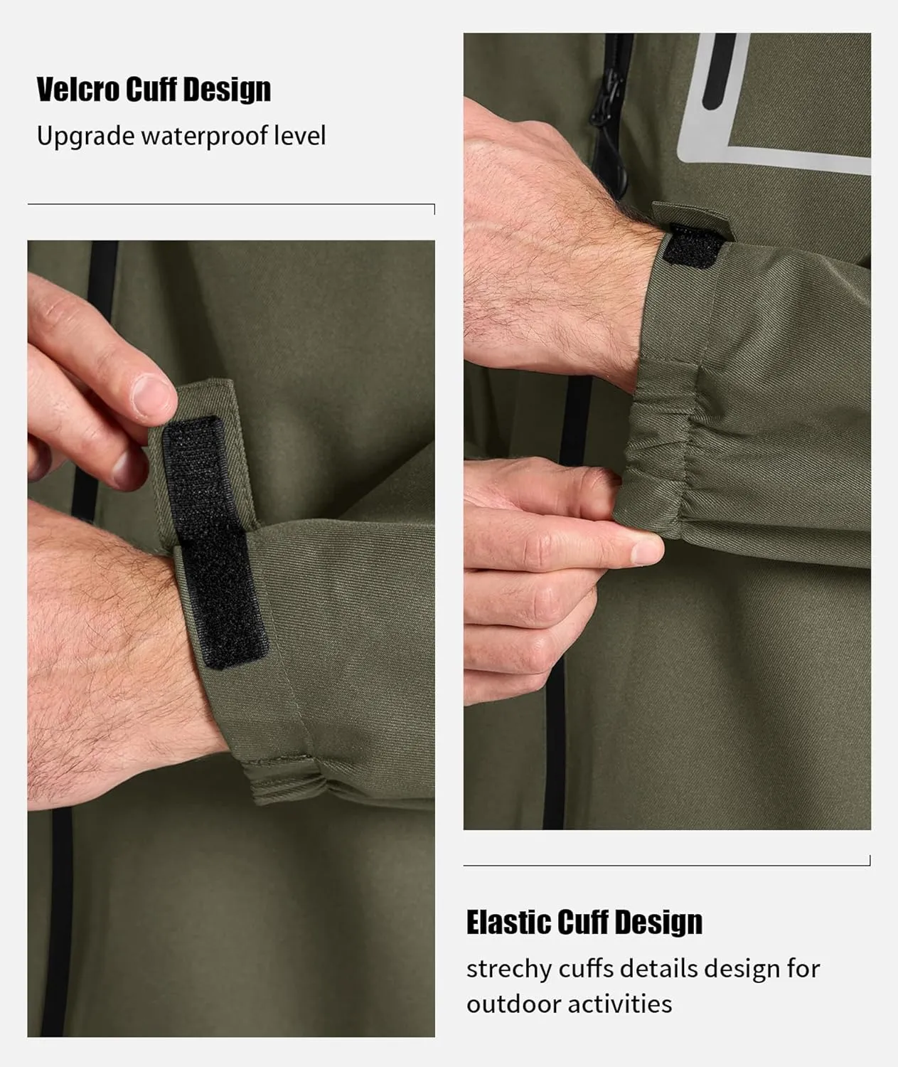 SWISSWELL Golf Rain Suits for Men Waterproof Golf Rain Gear Lightweight Windbreaker Jacket and Pants for Outdoors Work