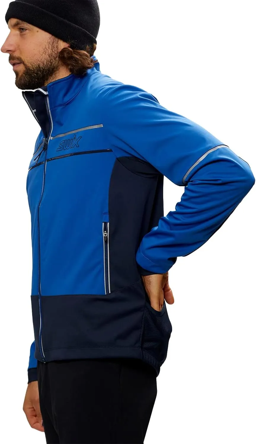 Swix Men's Tokke Water-Repellent Breathable Lightweight Softshell Comfortable Fit Outdoor Sports Jacket