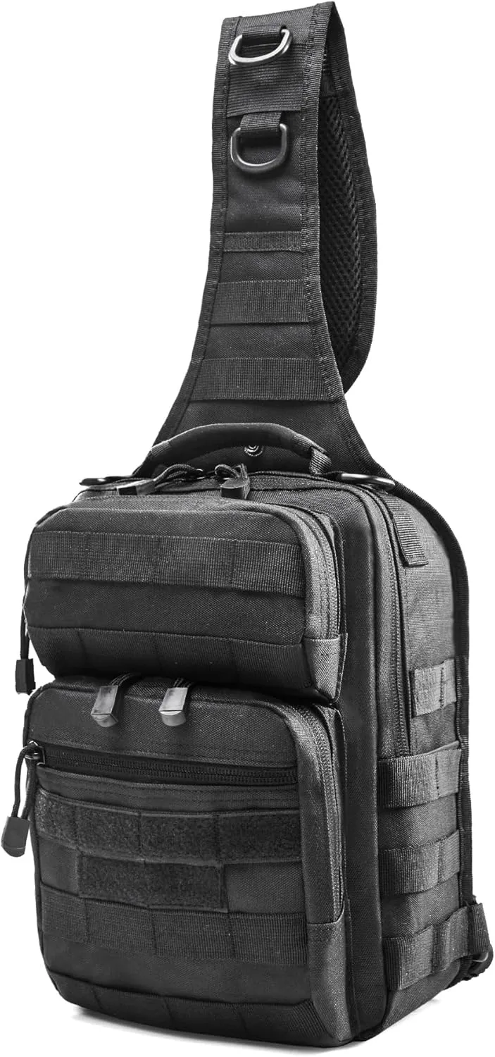 Tactical Chest Backpack Sling bag Pack Military Molle Assault Range Bags for Outdoor Sports Travel