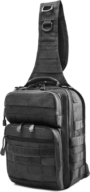 Tactical Chest Backpack Sling bag Pack Military Molle Assault Range Bags for Outdoor Sports Travel