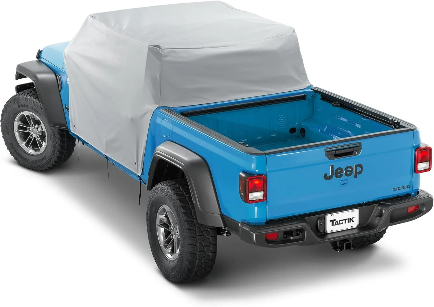 TACTIK Multi-Layer Cab Cover with Door Flaps - Fits Jeep Gladiator JT 2020-Current - Jeep Gladiator Cab Cover - Jeep Gladiator Cover - Jeep Gladiator Rain Cover - Includes Handy Storage Bag