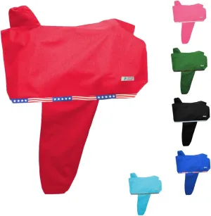 Tahoe Premium Heavy Duty Nylon Waterproof Western Saddle Cover With Six Elastic Holding Straps and Stirrup Covers - Fits Most Saddle Sizes and Types - Multiple Colors Available