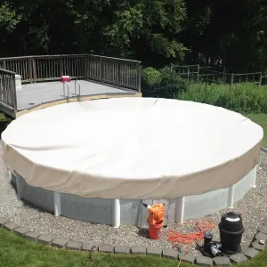 TANG 13' ft Round Pool Covers for 10 Feet Round Pool Above Ground Pool Winter Waterproof Covers Wire Rope Hemmed All Edges 3ft Overlap for Above Ground Swimming Pools, Trampoline Cover