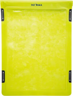 Tatonka WP Dry Bag (A6 / A4) - Waterproof Tablet/Mobile Phone Case with Viewing Window for Operating Touch Displays - Waterproof According to IPX7 Standard - A4 or A6 Format, Lime (A4), A4 (37,5 x