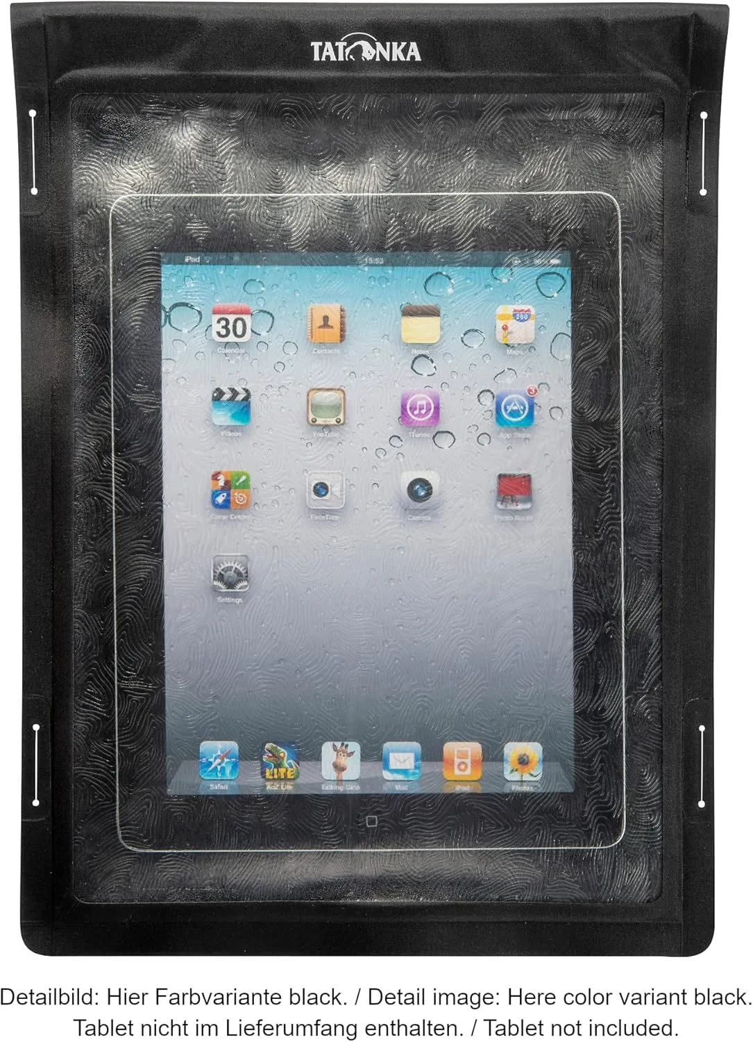 Tatonka WP Dry Bag (A6 / A4) - Waterproof Tablet/Mobile Phone Case with Viewing Window for Operating Touch Displays - Waterproof According to IPX7 Standard - A4 or A6 Format, Lime (A4), A4 (37,5 x