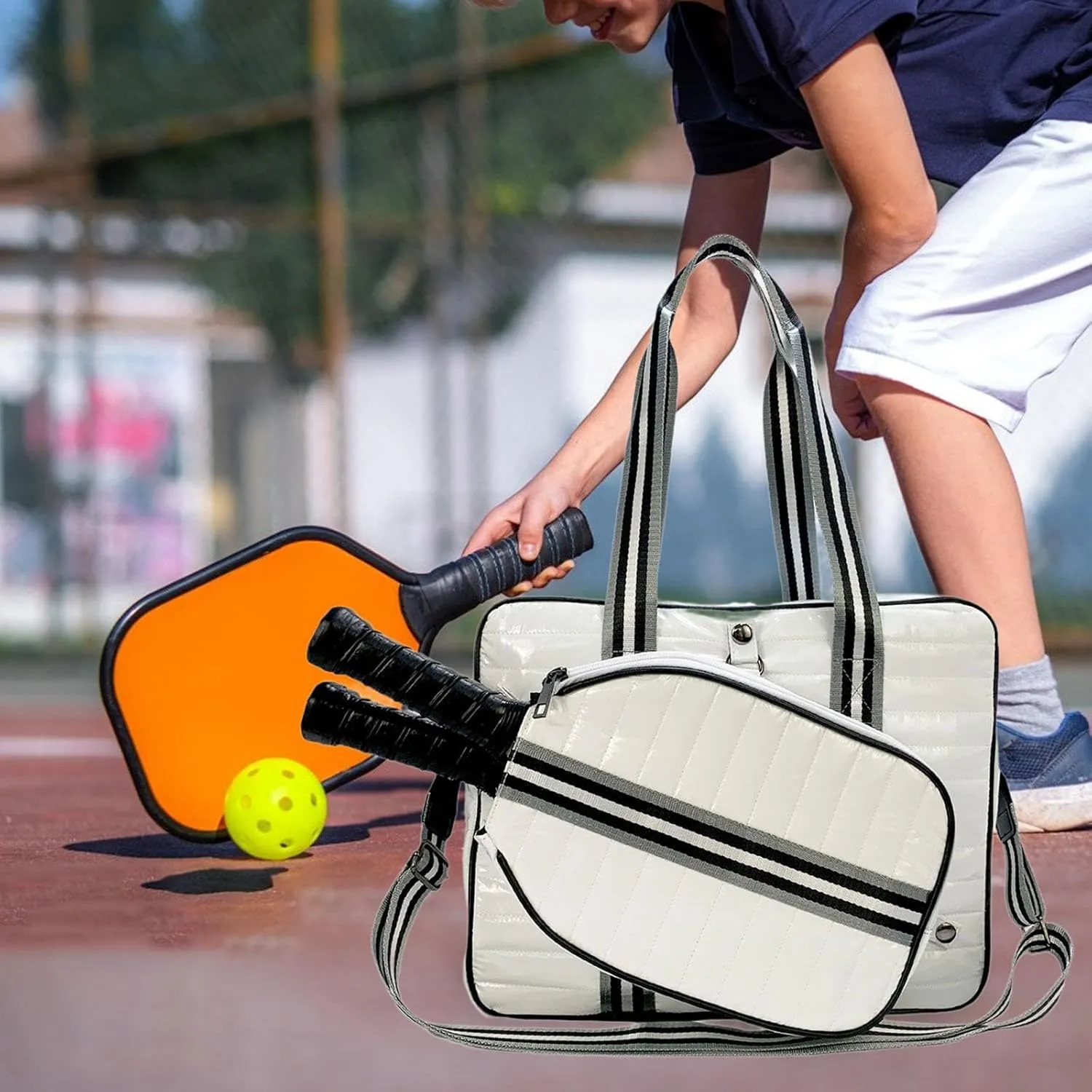 Tennis Bag Tennis Tote Multipurpose Portable Racquet Carrying Bag Storage Large Fitness Sport Tennis Racket Bag Badminton Bag