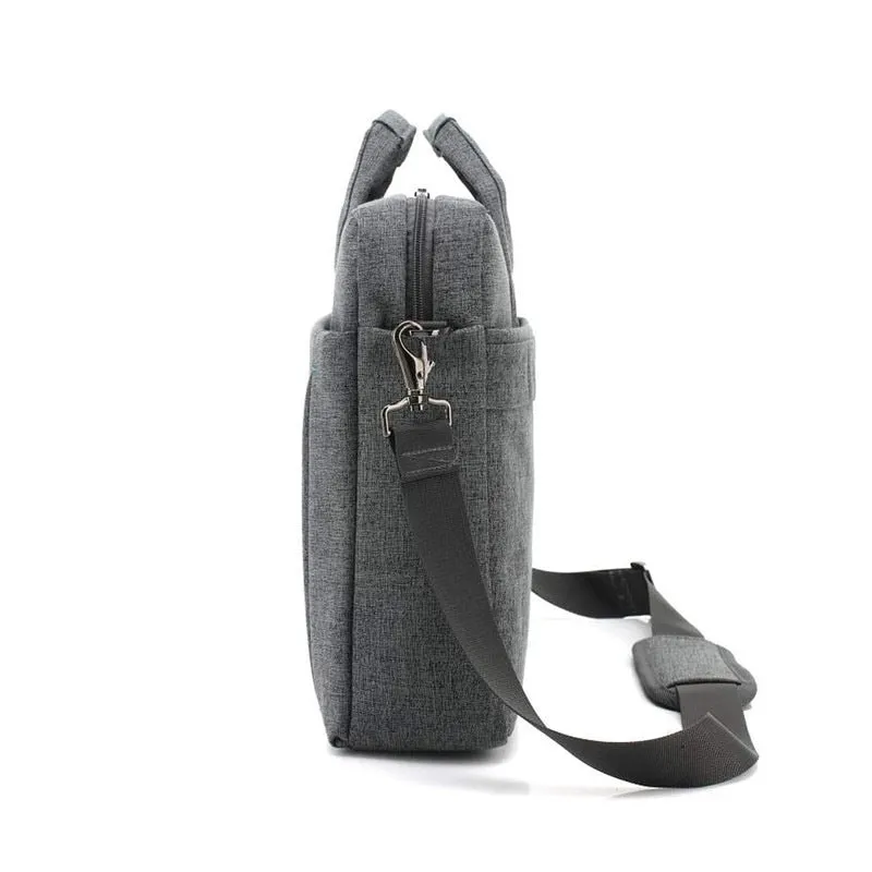 THE CLOWNFISH CoolBELL Laptop Messenger Bag - Stylish, Lightweight | Adjustable Shoulder Strap | 17.3 inch | Grey