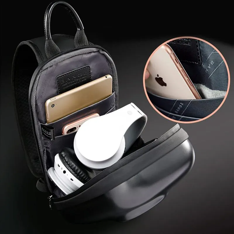 THE CLOWNFISH Messenger Sling Bag - Water Resistant, Anti-Theft | 3L | Silver