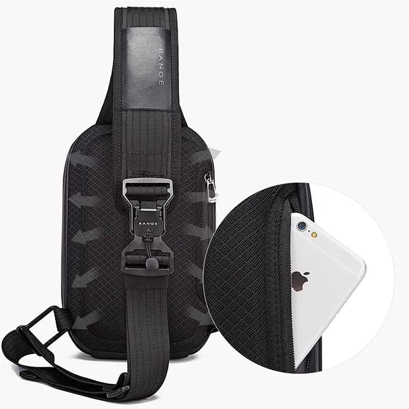 THE CLOWNFISH Messenger Sling Bag - Water Resistant, Anti-Theft | 3L | Silver