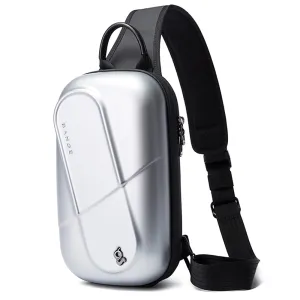 THE CLOWNFISH Messenger Sling Bag - Water Resistant, Anti-Theft | 3L | Silver