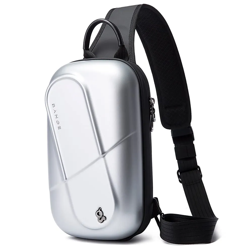 THE CLOWNFISH Messenger Sling Bag - Water Resistant, Anti-Theft | 3L | Silver