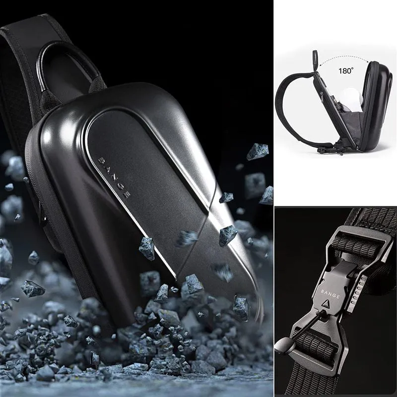 THE CLOWNFISH Messenger Sling Bag - Water Resistant, Anti-Theft | 3L | Silver