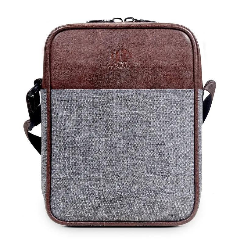 THE CLOWNFISH Unisex Amalia Sling Bag - Water Resistant, Adjustable Strap | 2.5L | Grey