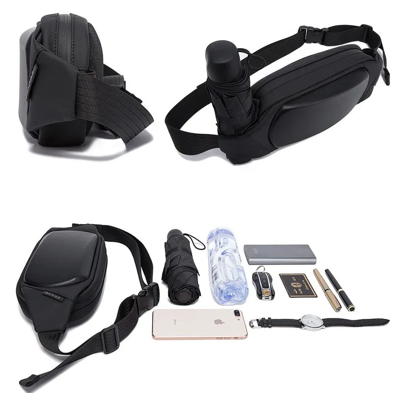 THE CLOWNFISH Water Resistant Sling Bag - Unisex | 2 Lit | Black