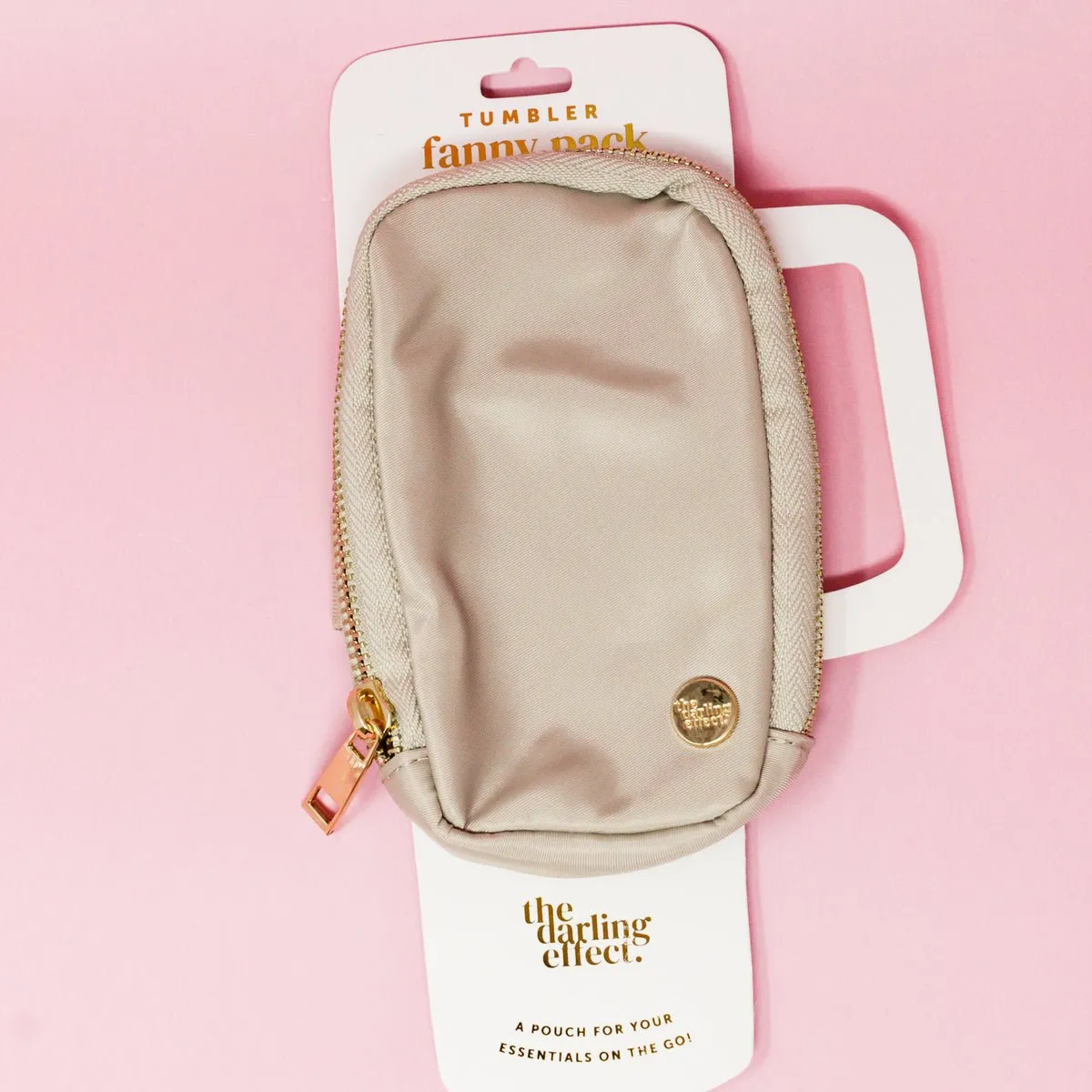 The Darling Effect Tumbler Fanny Pack - Natural Beige