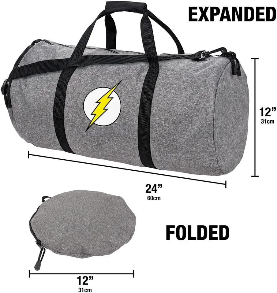 The Flash Lightning Bolt Logo Lightweight Duffel Bag for Sports and Gym Packable for Travel