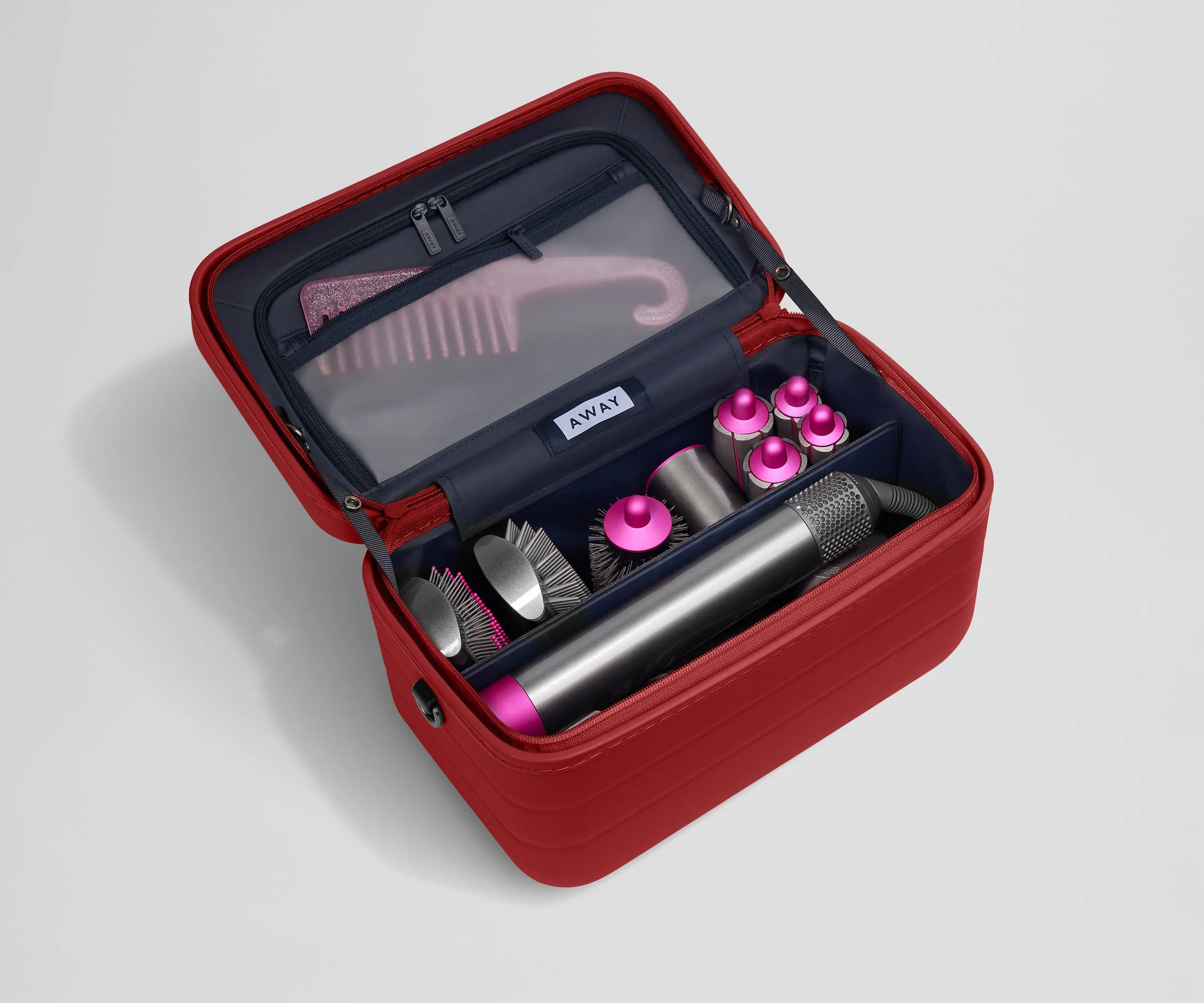 The Train Case in Tango Red