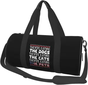 They'Re Eating The Dogs, Eating The Cats Duffel Bag Gym Bag Travel Sports Tote Large Foldable Beach Swim Yoga1