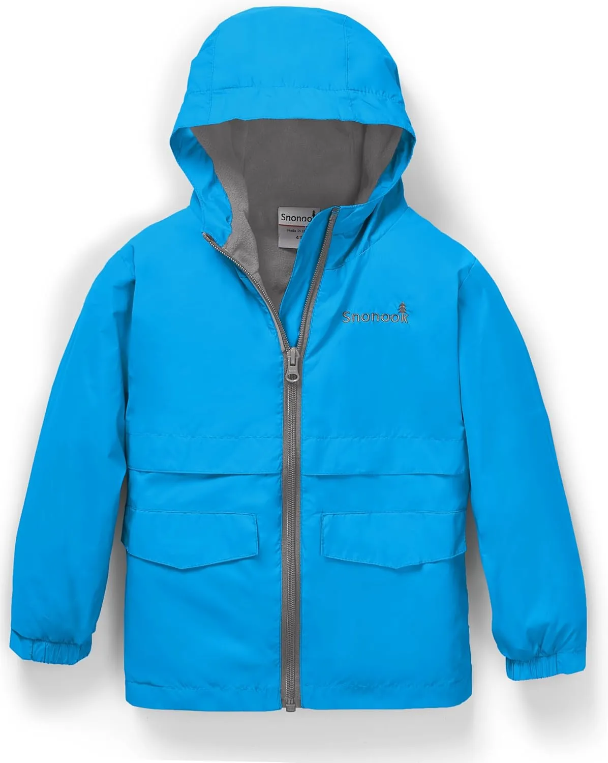 Toddler Rain Jacket - Microfleece Lined Kids Rain Jacket - Girls Rain Jacket - Boys Rain Jacket - Toddler Rain Coat