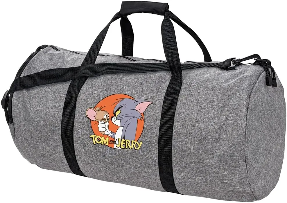 Tom and Jerry Tom and Jerry Characters Lightweight Duffel Bag for Sports and Gym Packable for Travel