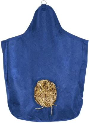 Tough Tote Hay Bag for Horses | Color Navy | Minimizes Waste and Spillage | Exceptional Durability | Easy Load Design | Customizable for Awards | Holds 2 Large Hay Flakes
