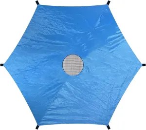 Trampoline Tent Cover Trampoline Cover Fit for 14ft with 6 Poles, Anti-UV Oxford Cloth Trampoline Shade Cover with Mesh Skylight, Easy to Install Trampoline Canopy for Outdoor Backyard Play