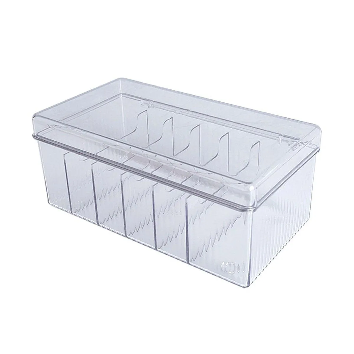 Transparent Dustproof Cosmetic Storage Box with Lid Makeup Organizer Case