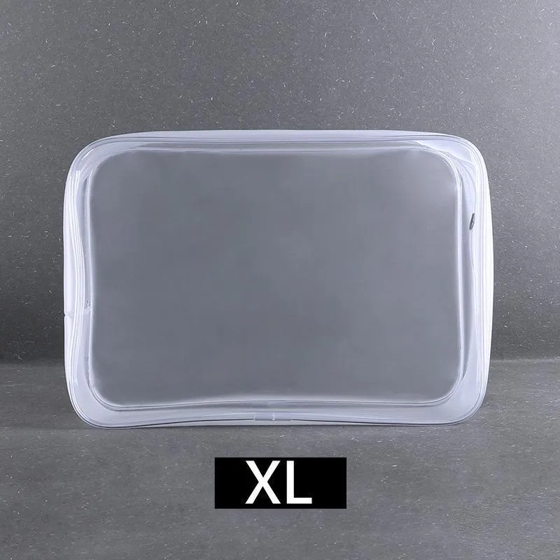 Transparent PVC Cosmetic Bag Waterproof Lightweight Travel Organizer  4Sizes