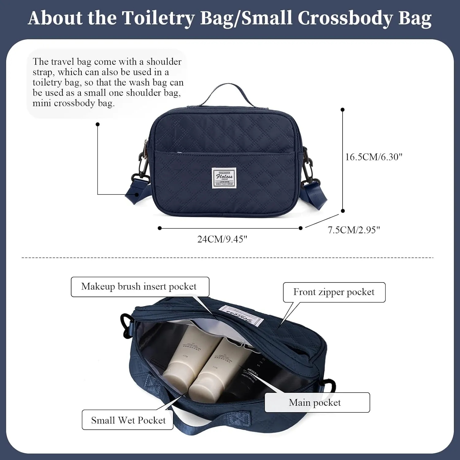 Travel Bag for Women, Overnight Duffel Weekender Bag with Toiletry Bag,Gym Bag with Wet Pocket,Personal Item Carry On Bag