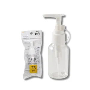Travel Cosmetic PET Pump Bottle 75mL