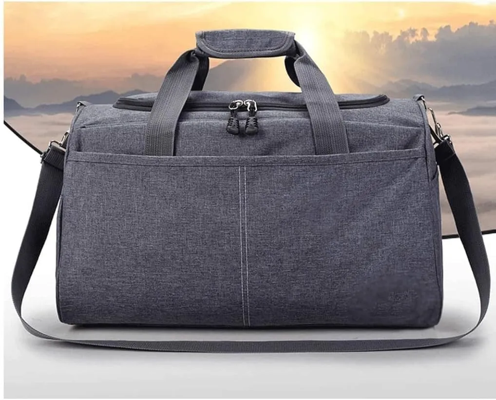 Travel Duffel Bag, Canvas Duffel Bag Overnight Weekender Bag Gym Bag for Men and Women (Color : Black, Size : 45x28x28cm) (Red 45x28x28cm)