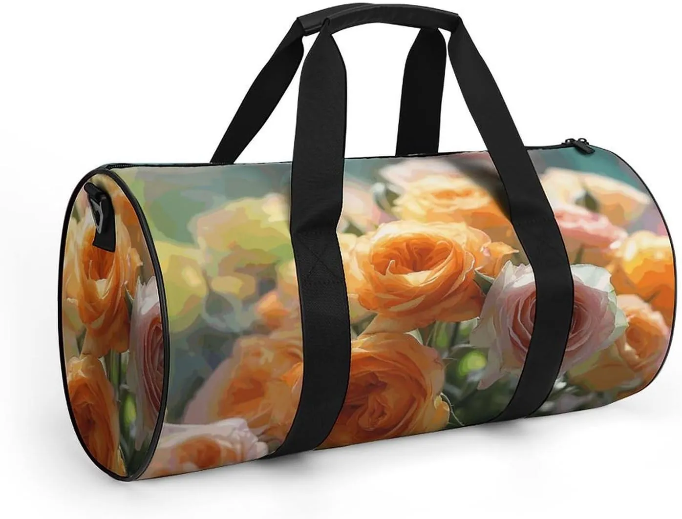 Travel Duffel Bag for Men And Women,Beautiful Rose Bouquet Waterproof Sports Fitness Bag Portable Travel Duffel Bag