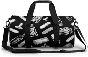 Travel Duffel Bag for Men And Women,Bottles And Plaster Waterproof Sports Fitness Bag Portable Travel Duffel Bag