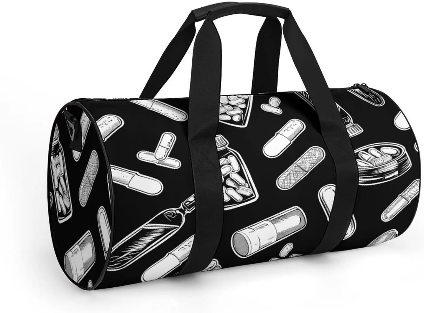 Travel Duffel Bag for Men And Women,Bottles And Plaster Waterproof Sports Fitness Bag Portable Travel Duffel Bag