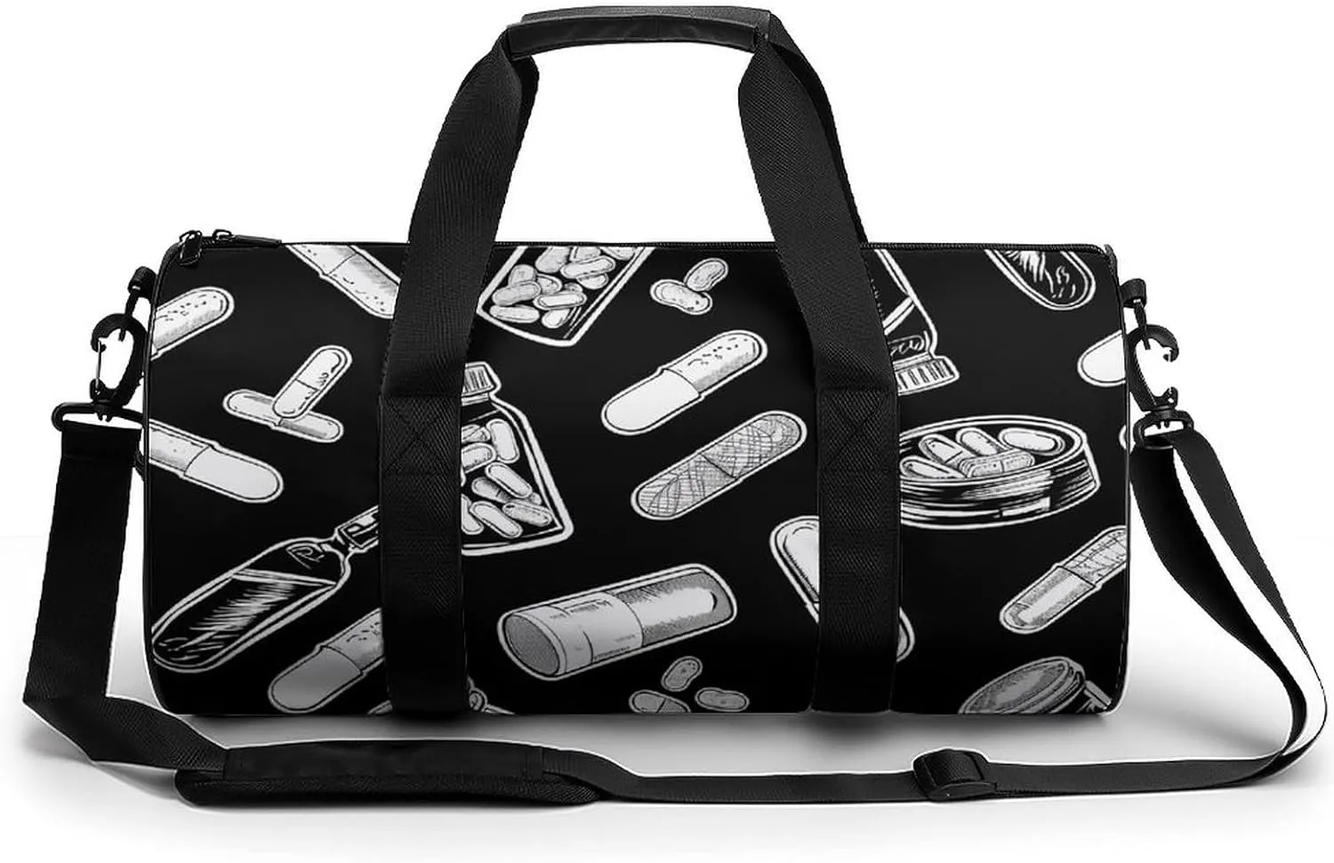 Travel Duffel Bag for Men And Women,Bottles And Plaster Waterproof Sports Fitness Bag Portable Travel Duffel Bag