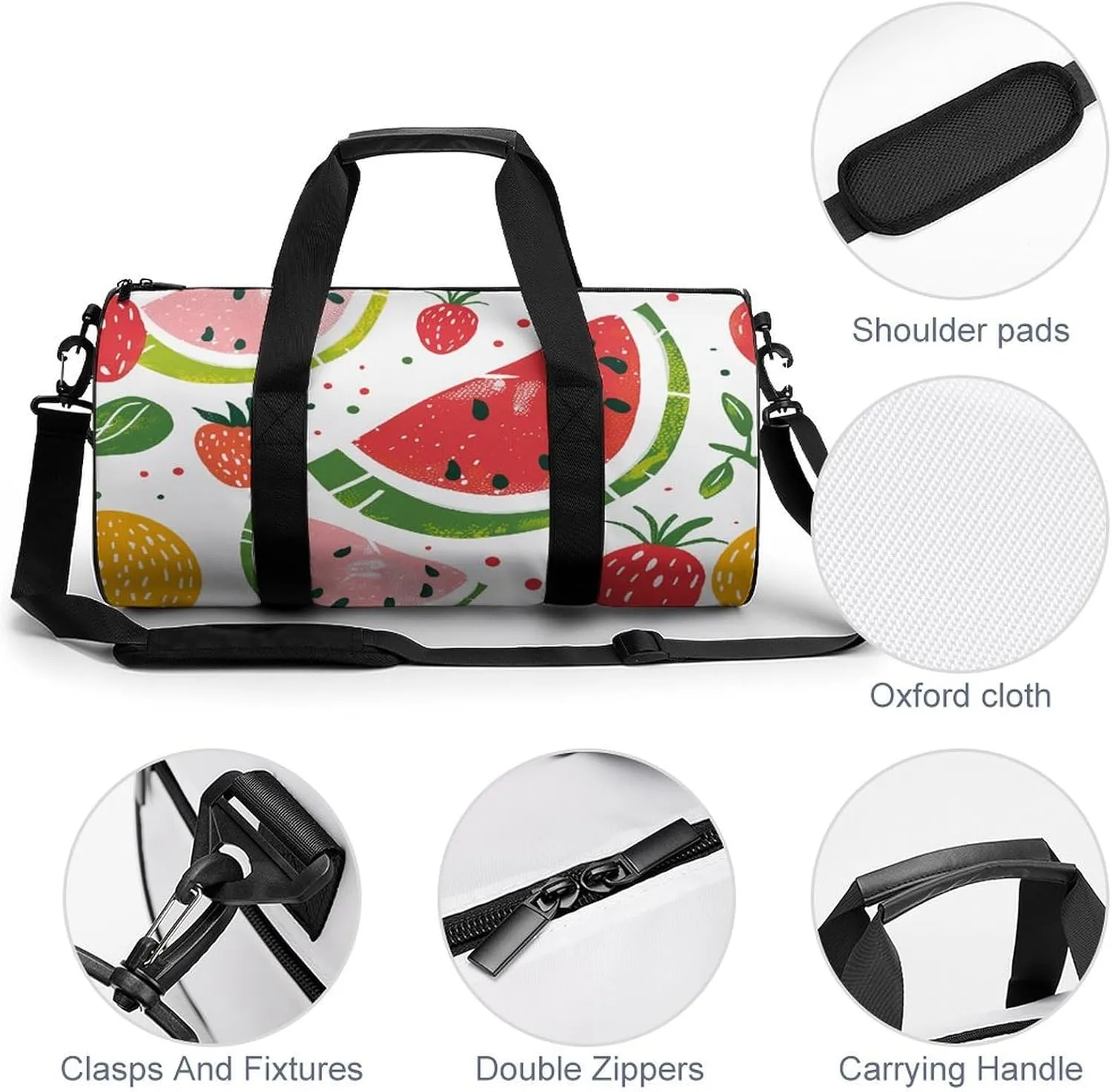 Travel Duffel Bag for Men And Women,Bright Coral Red Waterproof Sports Fitness Bag Portable Travel Duffel Bag
