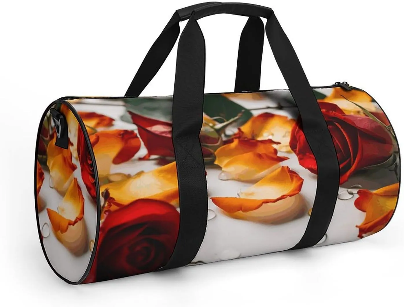 Travel Duffel Bag for Men And Women,Flowers And Petals Waterproof Sports Fitness Bag Portable Travel Duffel Bag