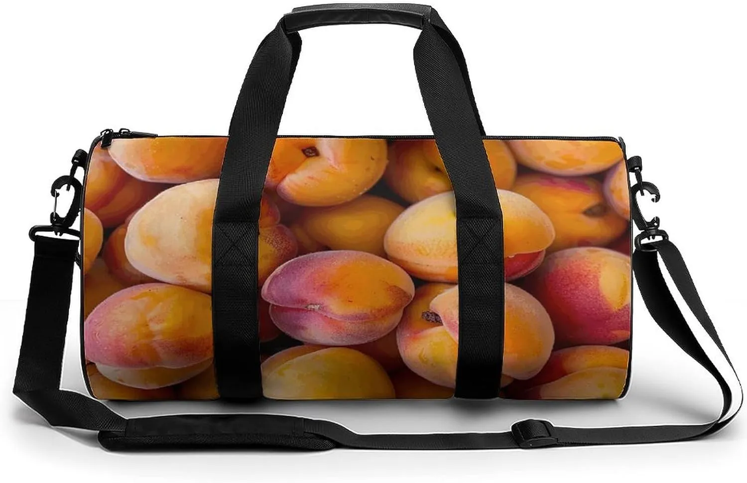 Travel Duffel Bag for Men And Women,Fresh Juicy Apricots Waterproof Sports Fitness Bag Portable Travel Duffel Bag