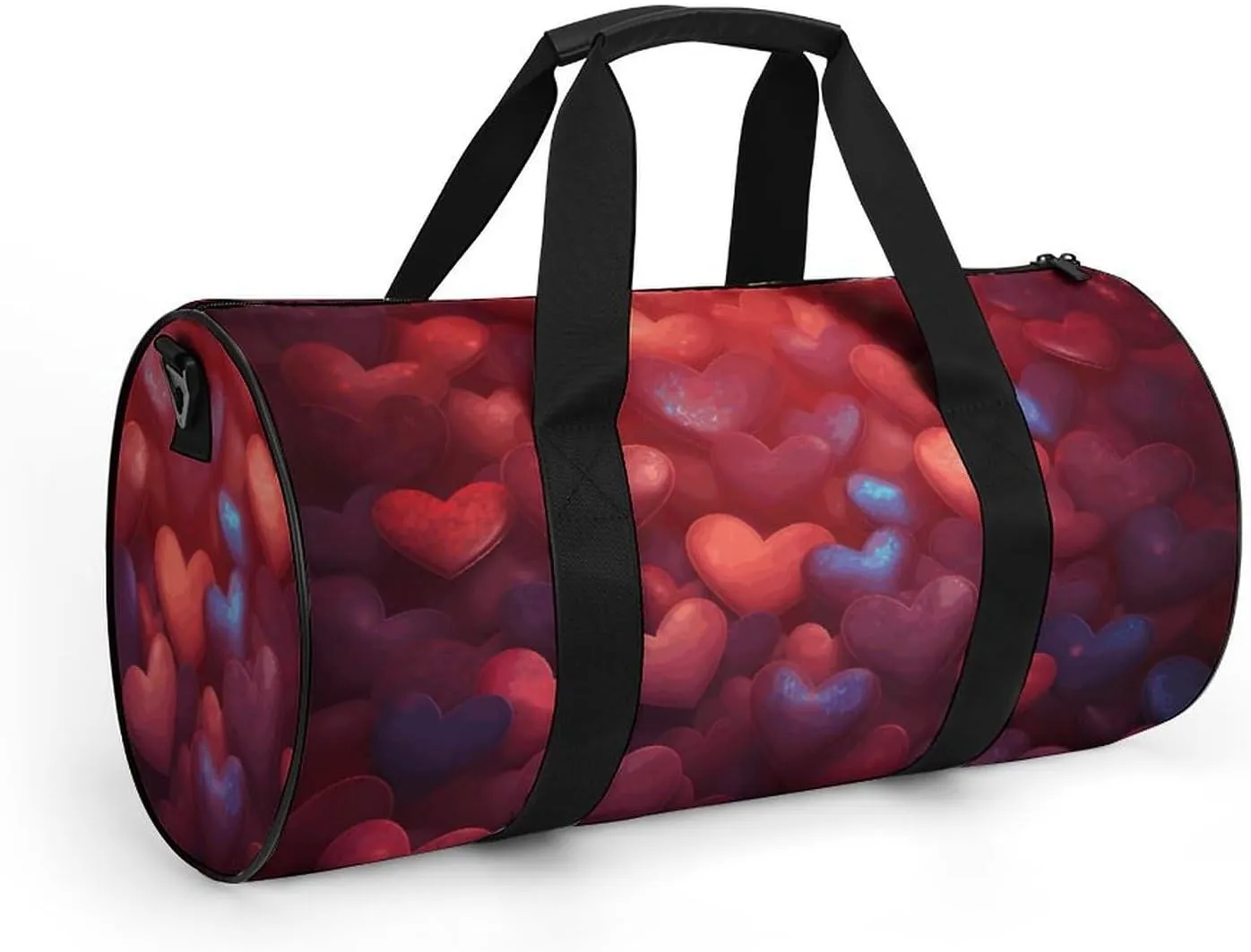 Travel Duffel Bag for Men And Women,Heart Shaped Background Waterproof Sports Fitness Bag Portable Travel Duffel Bag