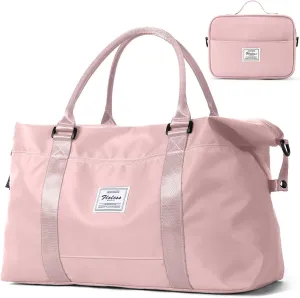 Travel Duffel Bag,Sports Tote Gym Bag,Shoulder Weekender Overnight Bag for Women