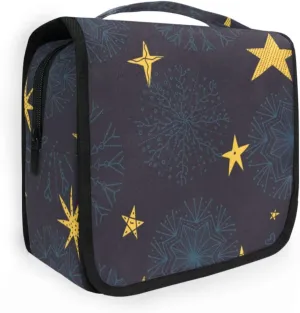 Travel Toiletry Bag Cosmetic Bag Vintage Winter Snow Portable Hanging Cosmetic Case Traveling With Leakproof Compartment Makeup Toiletries Cosmetic Organizer for Women Men